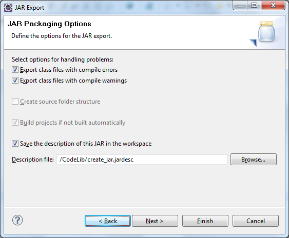 jar packaging option