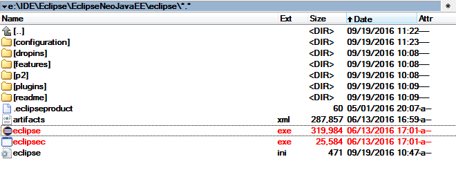 Eclipse install directory