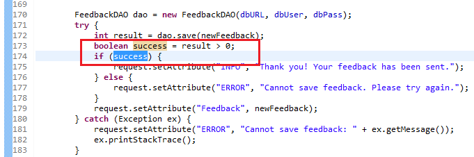 Result of extract local variable