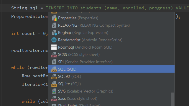 choose sql