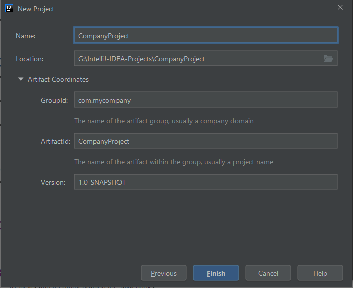 Create Root Maven project