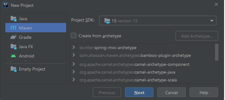 Create spring boot deals maven project in intellij