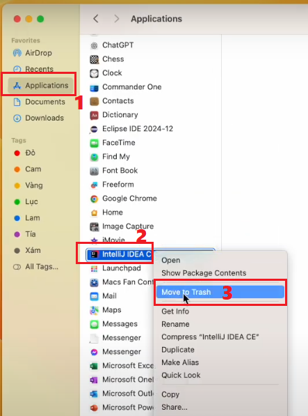 remove intellij from macos