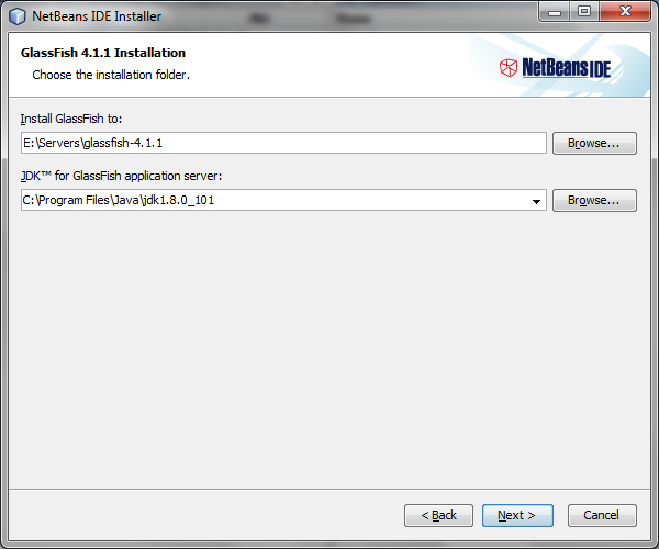 Install NetBeans GlassFish