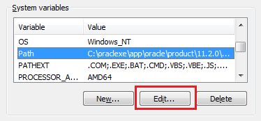 Edit Path variable