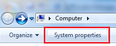 click System Properties