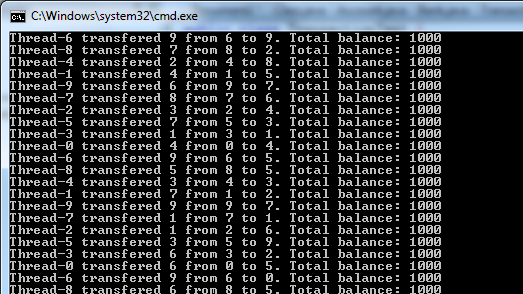 TransactionTest total balance correct