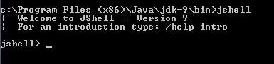 start jshell