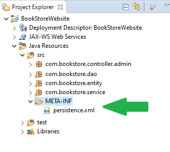 persistence xml meta-inf