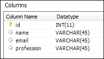 table users structure