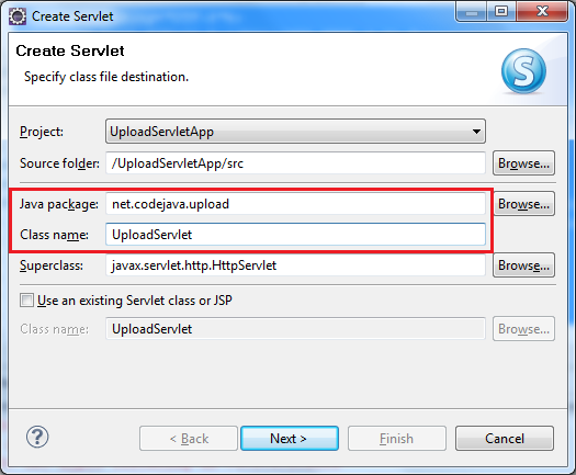 create servlet 1