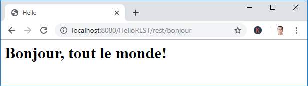 RESTful test in chrome html