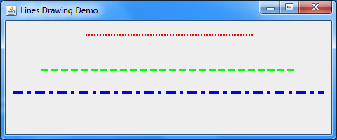 dashed lines demo