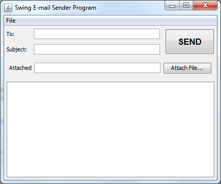 SwingEmailSender