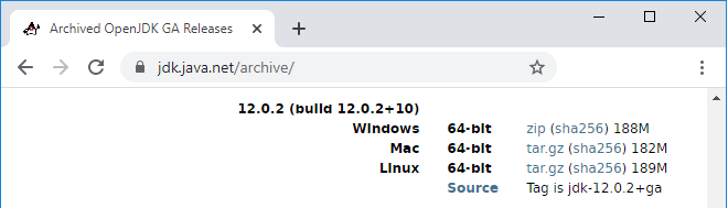 Openjdk 11 download windows zip