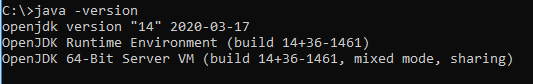 openjdk java version