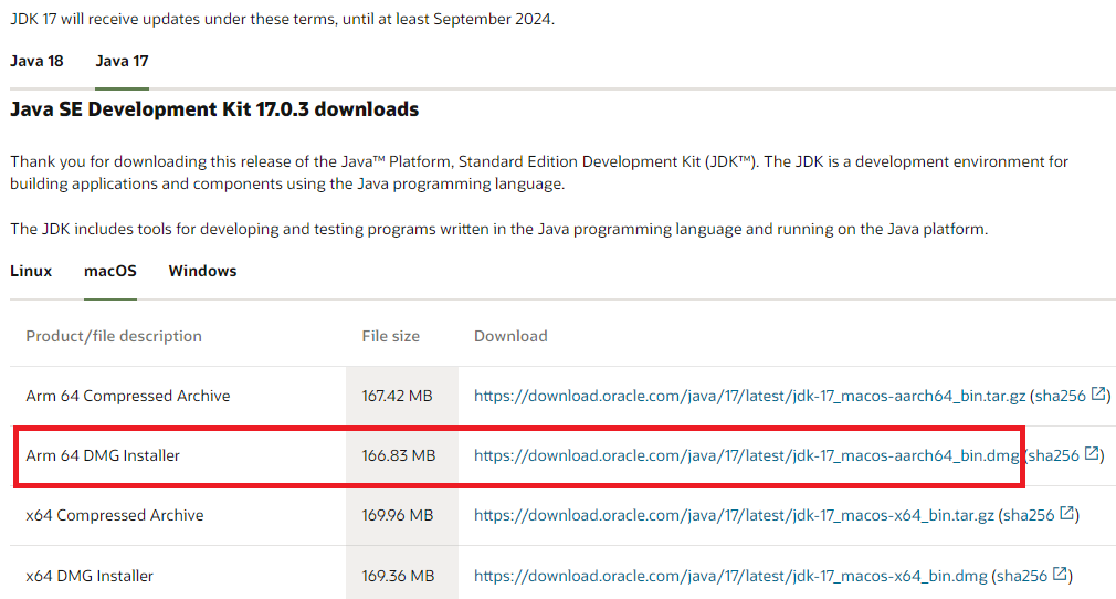 download oracle jdk 17 for macos