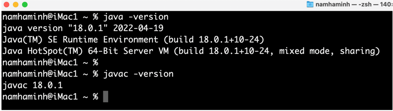 check oracke jdk version macos