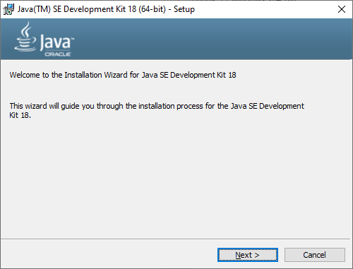 oracle jdk 18 setup