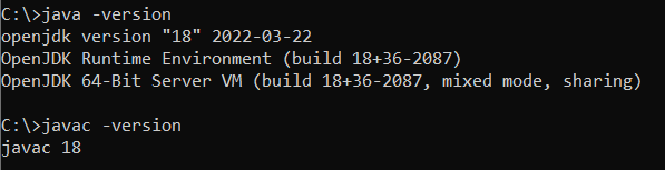 openjdk 18 version