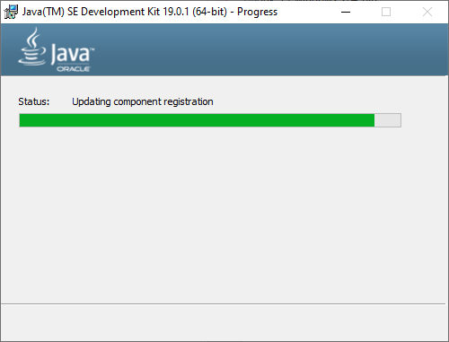 oracle jdk 19 install progress