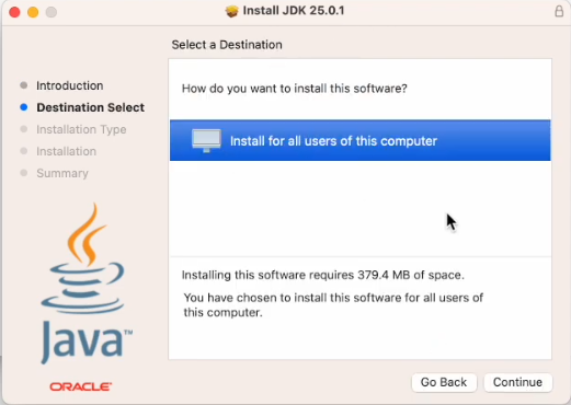 install jdk 25 on macos installer