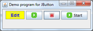 JButton demo program