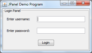 JPanel demo program 2
