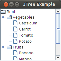 [Swing] التعامل مع العناصر الرسومية فى الجافا باستخدام الشفرة (العنصر JTree) JTree%20with%20Scrollpane