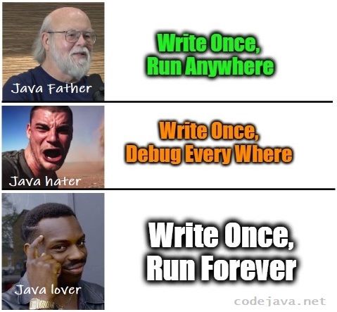 8 - Java creator hater and lover