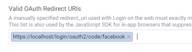 Valid Redirect URIs