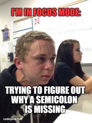 I am in focus mode
