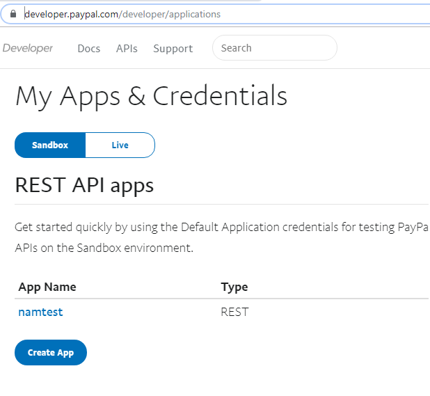 create paypal sanbox 1