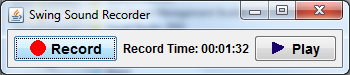 Swing Sound Recorder - after saving