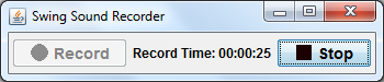 Swing Sound Recorder - playing back