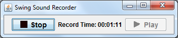 Swing Sound Recorder - recording