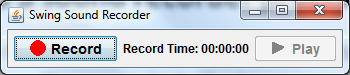 Swing Sound Recorder program