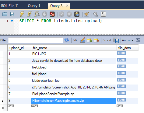 Database Table Verification