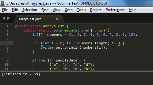 Sublime Compile Java Success
