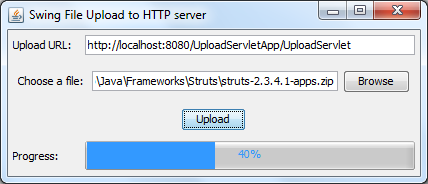 Swing File Upload application