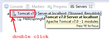 double click server name